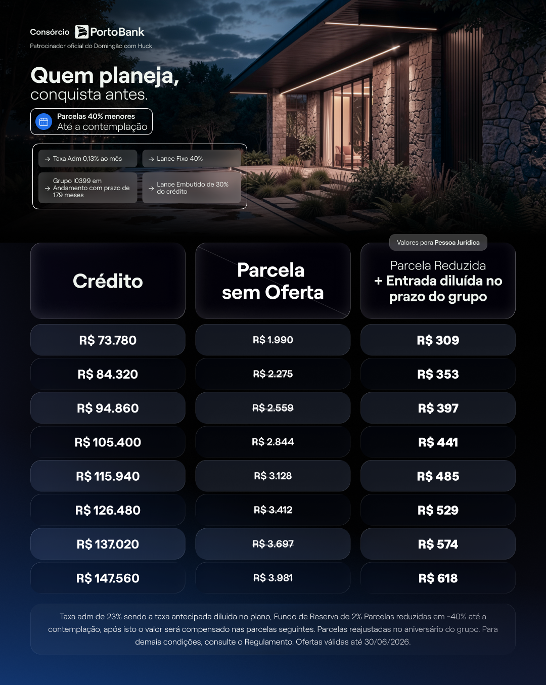 Imóvel CB 40% — versão A